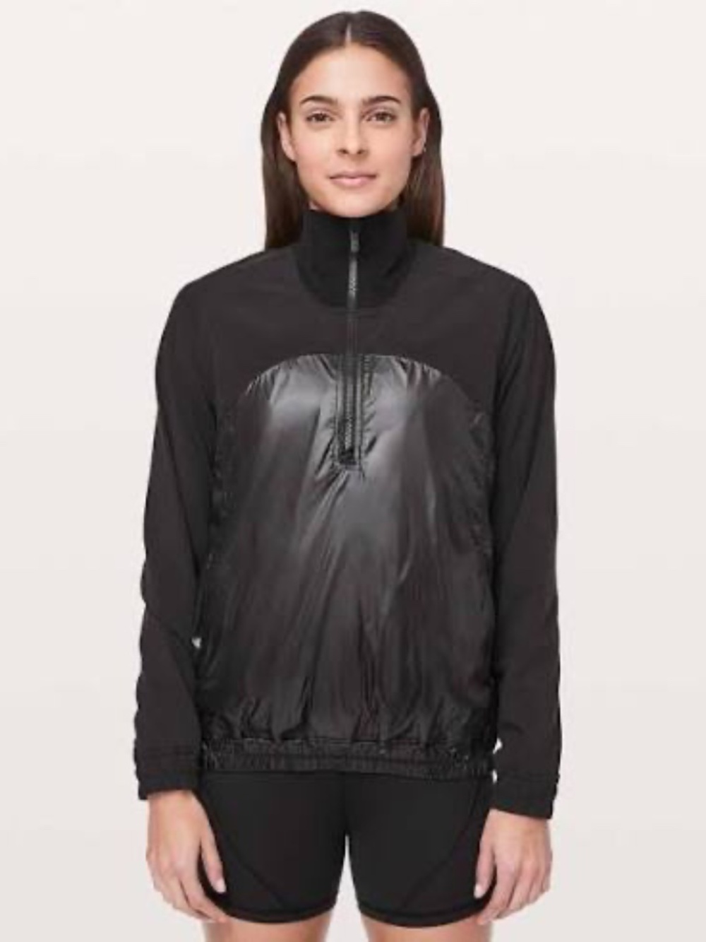 Lululemon All Roads Half Zip- Black- Size 10